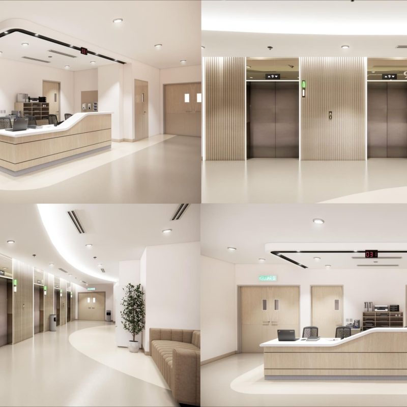 SMC Penang- Lift Lobby & Nurse Counter